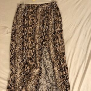 Snake skin skirt w/ slit